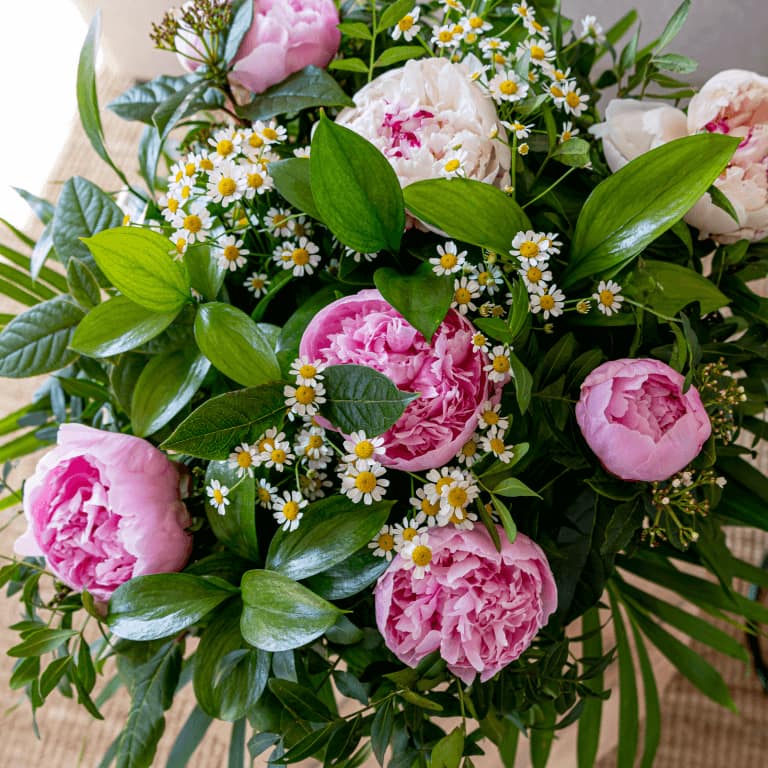Ramo de peonias