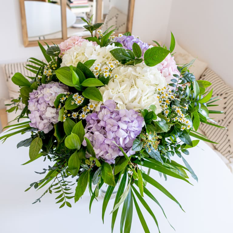 ramo de hortensias para regalo