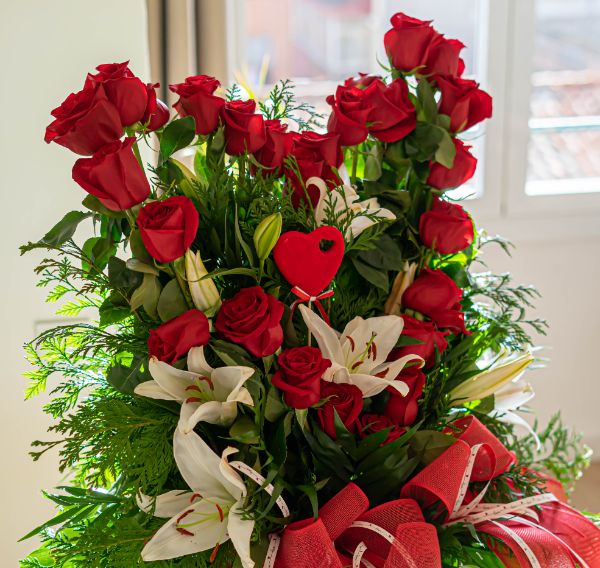 Ramo con forma corazon