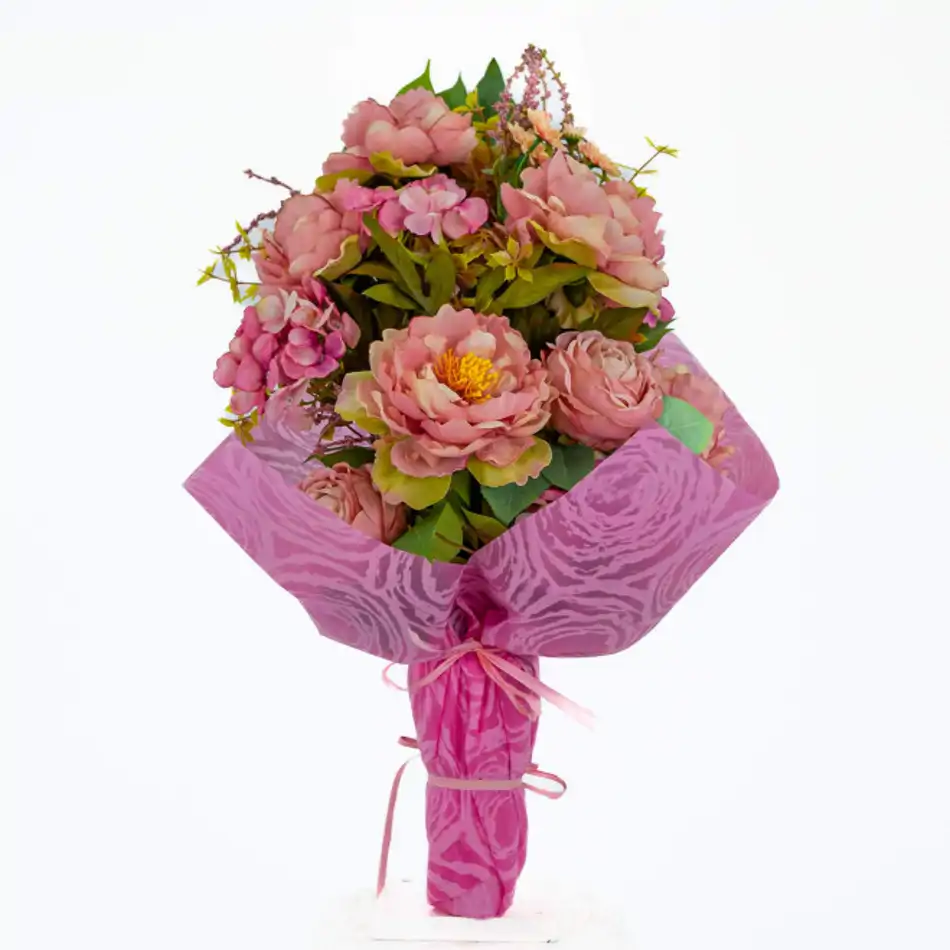 Ramo rosa para cementerio Artificial