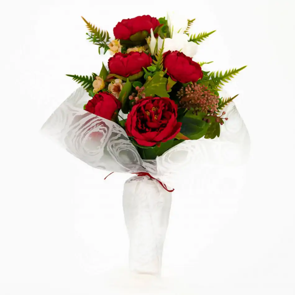 Ramo rojo para cementerio Artificial