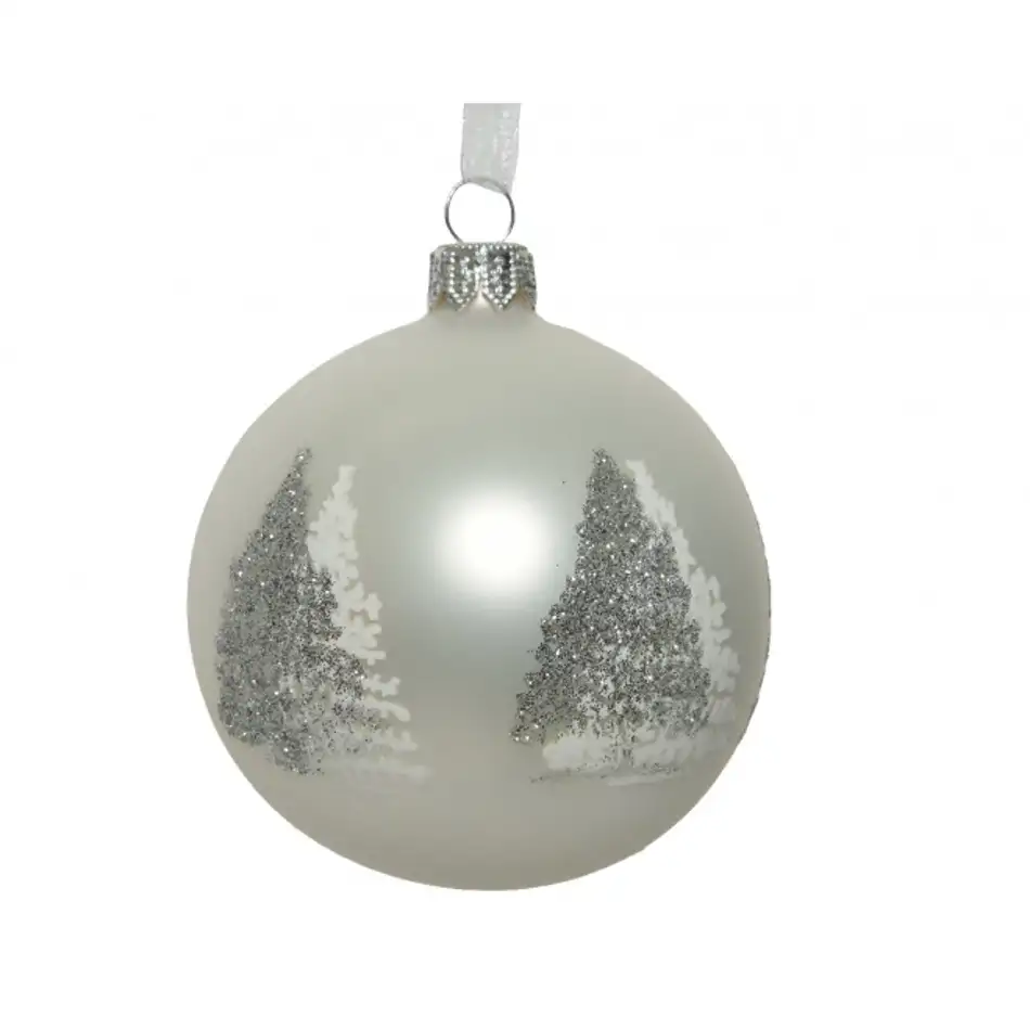 Bola con abeto estampado