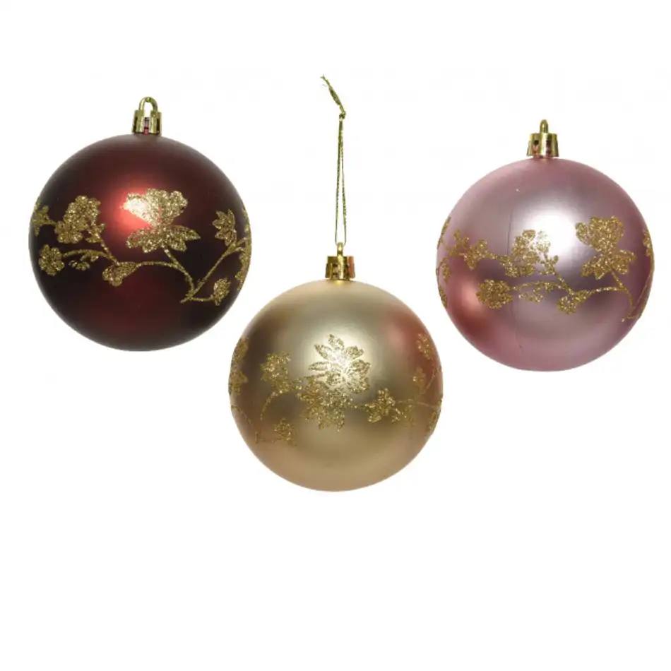 Bola decorativa con estampado de flores