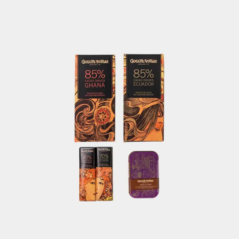 Cesta Chocolates surtidos Orígenes 211g