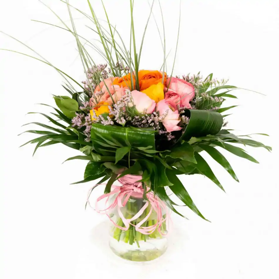 Minijarrón de ranúnculos