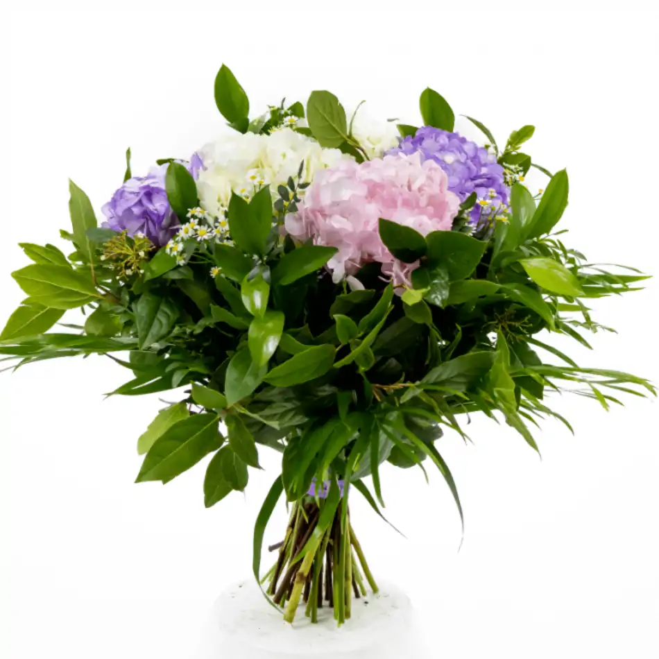 Ramo romántico de hortensias
