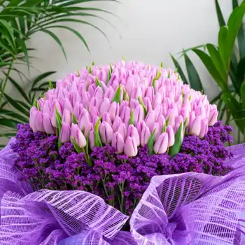 Comprar Composición de 301 tulipanes en Barcelona