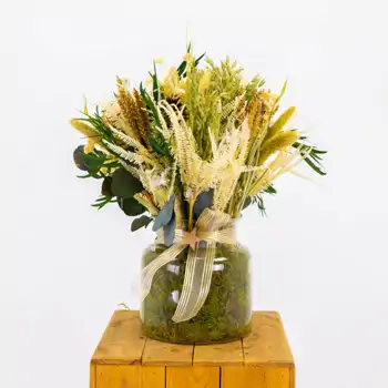 Comprar Jarrón de flor seca en tonos tostados en Barcelona